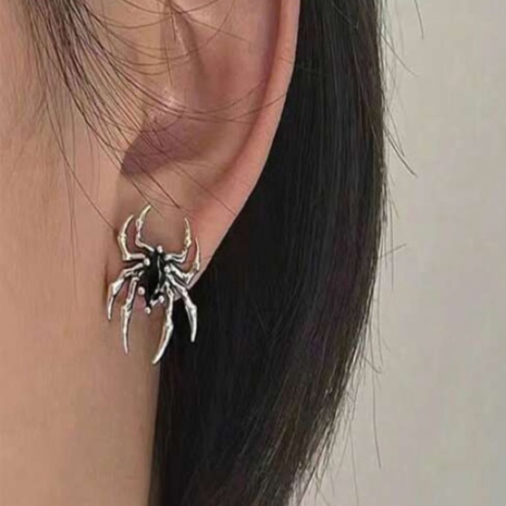3for$20 1 Pair Of Trendy Spider Stud Earrings Halloween